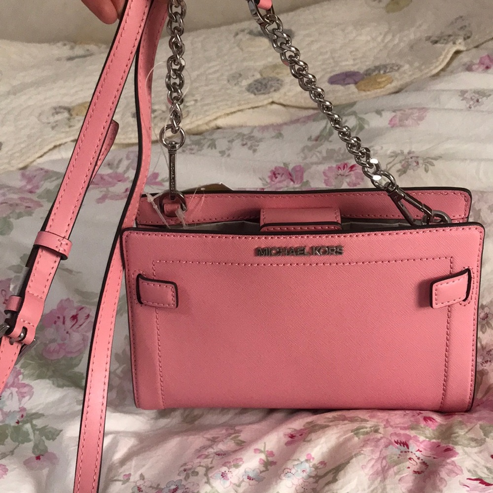 Michael Kors pink crossbody bag